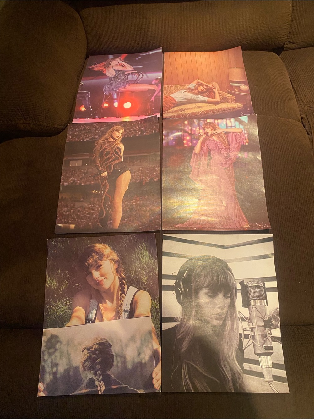 Taylor Swift posters (6 in Total) 14”x 11”